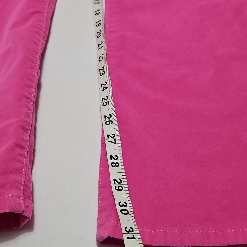 Crown & IVY Bright Pink Women's High Rise Flare Corduroy Pants Size 14 - Picture 7 of 11